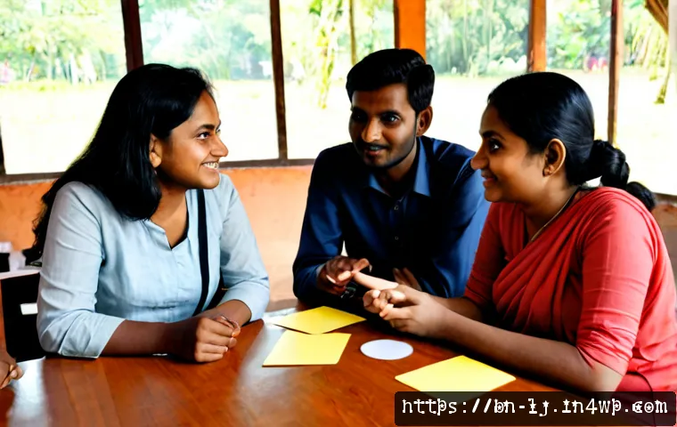 전문용어 단순화를 위한 상호작용 기법 - Photorealistic bright community learning workshop in Bangladesh, a friendly facilitator using simple...